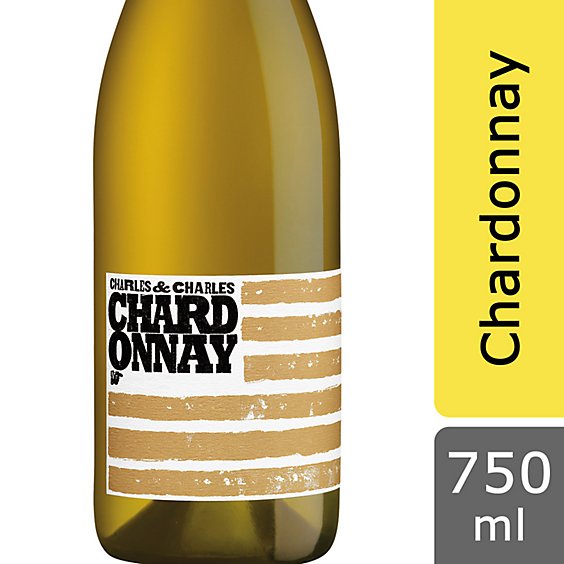 Charles & Charles Chardonnay White Wine Bottle - 750 Ml
