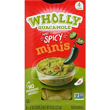 Wholly Guacamole Spicy Mini Snack Pack - 4-2 Oz - Image 2