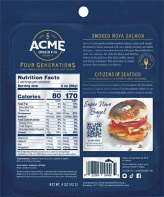 ACME Nova Salmon Smoked - 4 Oz - Image 8