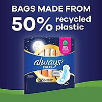 Always Maxi Pads Size 4 Overnight Absorbency Unscented - 26 Count - Image 4