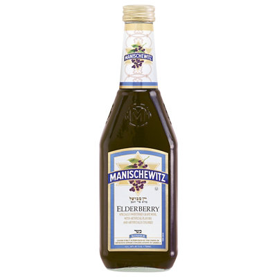 Manischewitz Wine Red Kosher Elderberry - 750 Ml - Image 1