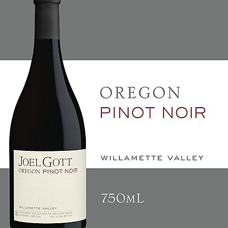 Joel Gott Wines Oregon Pinot Noir Red Wine Bottle - 750 Ml