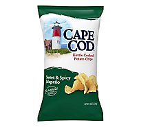Cape Cod Potato Chips Kettle Cooked Sweet & Spicy Jalapeno - 8 Oz