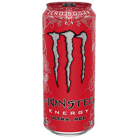 Monster Energy Drink Zero Sugar Ultra Red - 16 Fl. Oz.