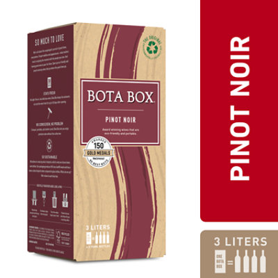 Bota Box Wine Pinot Noir - 3 Liter