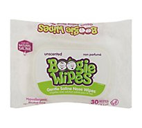 Boogie Wipes Saline Wipes Simply Unscented - 30 Count