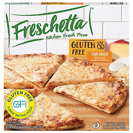 Freschetta Pizza Gluten Free 4 Cheese Medley Frozen - 17.5 Oz - Image 2