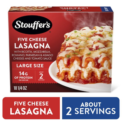 Stouffer's Cheese Lovers Large Size Frozen Lasagna Meal - 18.25 Oz - Image 1