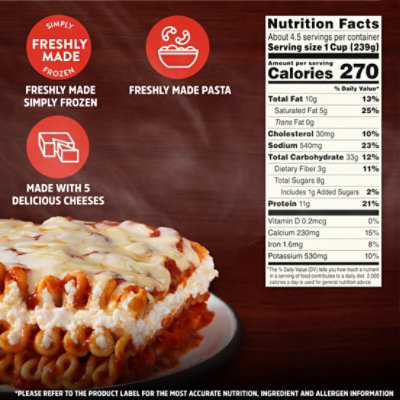 Stouffer's Cheese Lovers Large Size Frozen Lasagna Meal - 18.25 Oz - Image 5