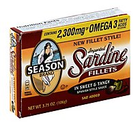 Season Sardine Fillets Spanish Sweet & Tangy Sauce - 3.75 Oz