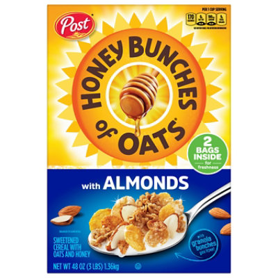 Honey Bunches of Oats Cereal With Crispy Almonds - 48 Oz