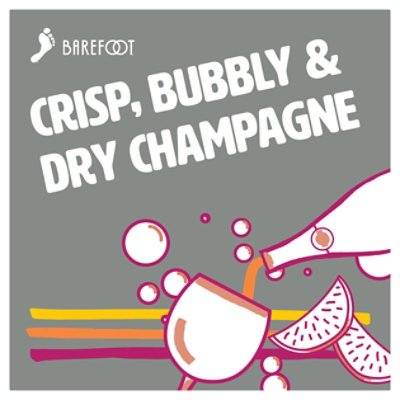 Barefoot Bubbly Brut Champagne Sparkling Wine -4-187 Ml - Image 4