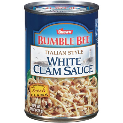 SNOWS Bumble Bee Clam Sauce White Italian Style Can - 15 Oz - Image 3