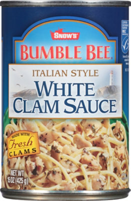 SNOWS Bumble Bee Clam Sauce White Italian Style Can - 15 Oz - Image 2