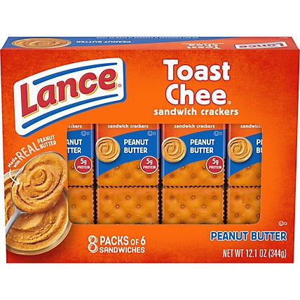 Lance Toast Chee Crackers Peanut Butter 8 Count - 12.1 Oz - Image 2