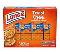 Lance Toast Chee Crackers Peanut Butter 8 Count - 12.1 Oz