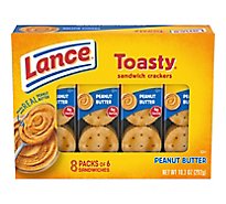 Lance Toasty Crackers Peanut Butter 8 Count - 12.1 Oz
