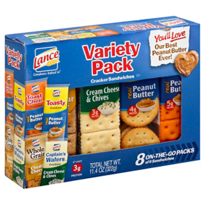 Lance Crackers Variety Pack 8 Count - 11.4 Oz
