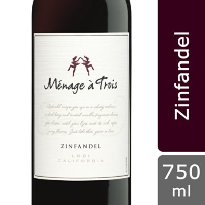 Folie A Deux Menage A Trois Zinfandel Wine - 750 Ml