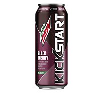 Mtn Dew Soda Kickstart Energizing Black Cherry - 16 Fl. Oz.