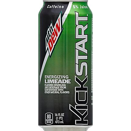 Mtn Dew Soda Kickstart Energizing Limeade - 16 Fl. Oz. - Image 2