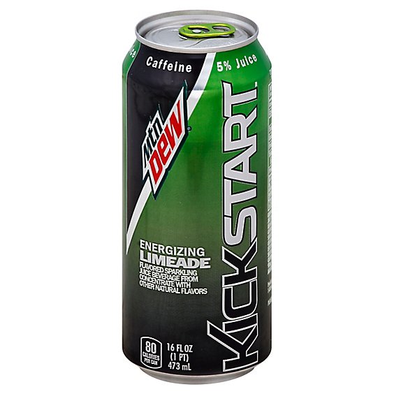 Mtn Dew Soda Kickstart Energizing Limeade - 16 Fl. Oz.