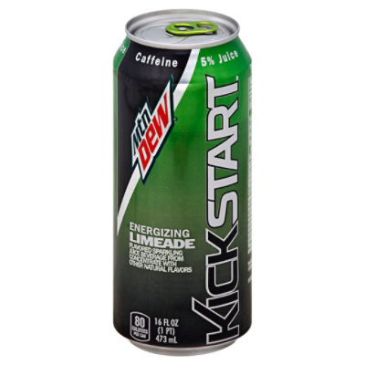 Mtn Dew Soda Kickstart Energizing Limeade - 16 Fl. Oz.