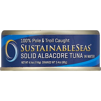Sustainable Seas Tuna Albacore 100% Pole & Troll Caught Solid in Water - 4.1 Oz - Image 2
