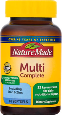 Nature Made Dietary Supplement Multivitamins Complete Softgels - 60 Count - Image 2