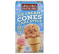 Lets Do Ice Cream Cones Gluten Free 12 Count - 1.2 Oz