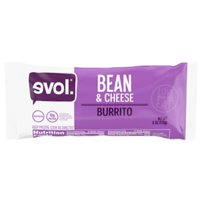 Evol Bean Rice And Cheddar Burrito - 6 Oz - Image 1