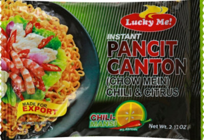 Lucky Me Pancit Canton Chili Citrus - 2.12 Oz - Image 2