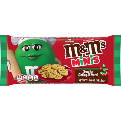 M&M'S Holiday Milk Chocolate Christmas Candy Minis Size Baking Bits Bag -  11 Oz - Safeway