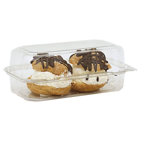Bakery Cream Puff Chocolate Dipped 2 Count - Each
