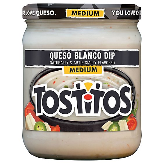 TOSTITOS Dip Queso Blanco Medium - 15 Oz