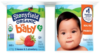 Stonyfield Organic Yobaby Yogurt Whole Milk Mango Banana - 6-4 Oz