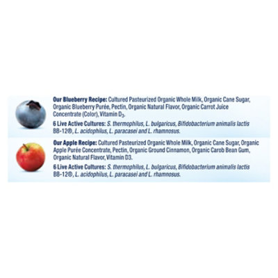 Stonyfield Organic YoBaby Apple & Blueberry Whole Milk Baby Yogurt With Probiotics Cups - 6-4 Oz - Image 6