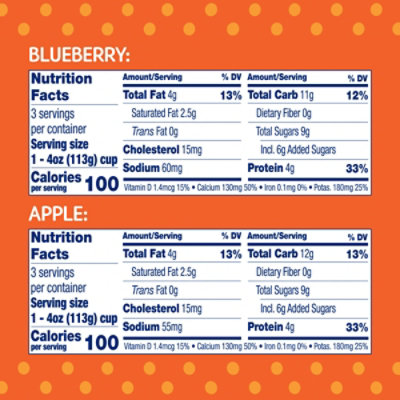 Stonyfield Organic YoBaby Apple & Blueberry Whole Milk Baby Yogurt With Probiotics Cups - 6-4 Oz - Image 7