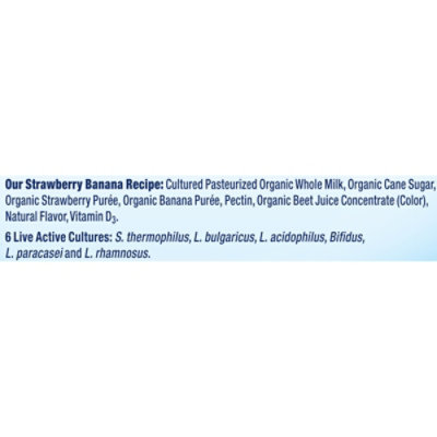 Stonyfield Organic Kids Strawberry Banana Whole Milk Yogurt Cup - 6-4 Oz - Image 4