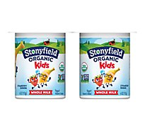 Stonyfield Organic Kids Strawberry Banana Whole Milk Yogurt Cup - 6-4 Oz