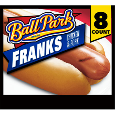 Ball Park Classic Hot Dogs Original Length - 8 Count