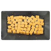 Primo Taglio Cheese Cheddar Medium Cubes - 0.50 Lb - Image 1