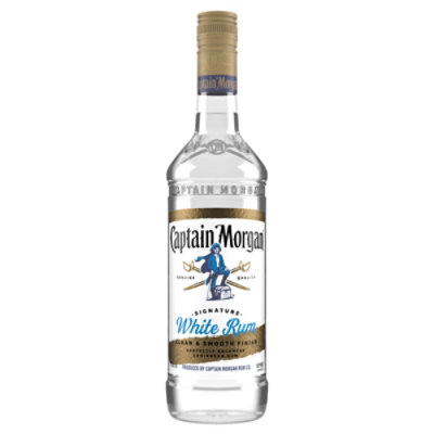 Captain Morgan Rum White Caribbean 80 Proof - 750 Ml