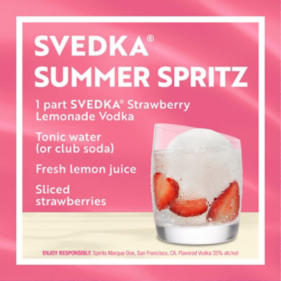 SVEDKA Strawberry Lemonade Flavored Vodka 70 Proof - 750 Ml - Image 4