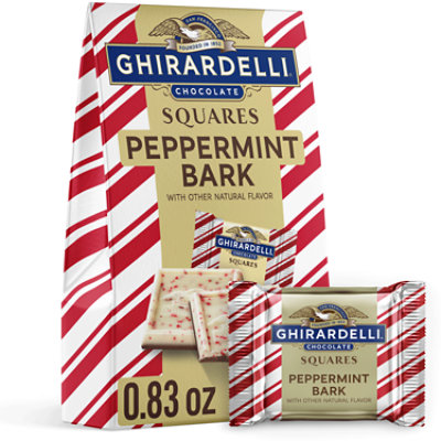 Ghirardelli Peppermint Bark Chocolate Squares Bag - 0.83 Oz - Image 1