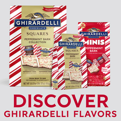 Ghirardelli Peppermint Bark Chocolate Squares Bag - 0.83 Oz - Image 1