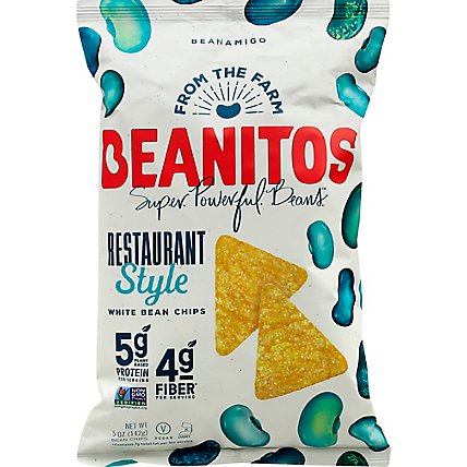 Beanitos Bean Chips White Restaurant Style - 5 Oz - Image 2