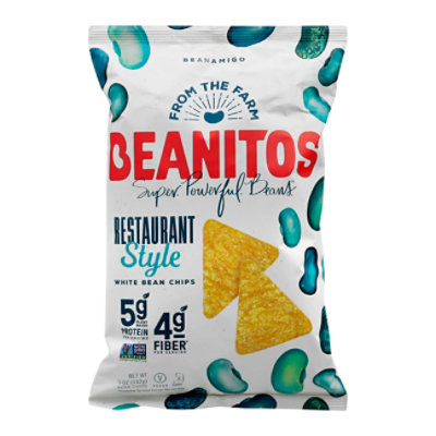 Beanitos Bean Chips White Restaurant Style - 5 Oz - Image 1