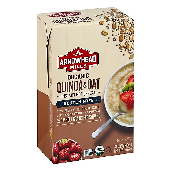 Arrowhead Mills Cereal Hot Instant Quinoa & Oat - 8-1 Oz