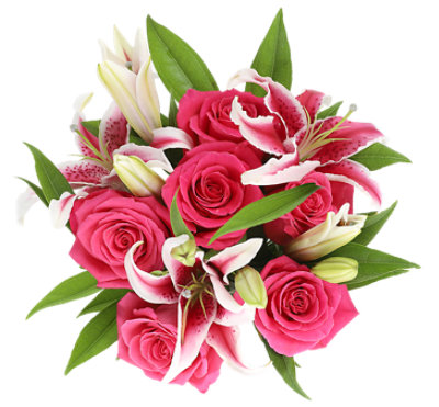 Debi Lilly Fragrant Rose Bouquet - Each (flower colors may vary)